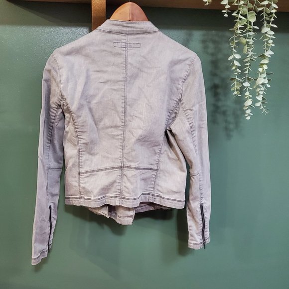 Calvin Klein | Denim Moto Jacket - Picture 2 of 5